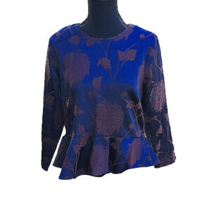 Zara Woman Ruffle Bottom Dress Top NEW Large